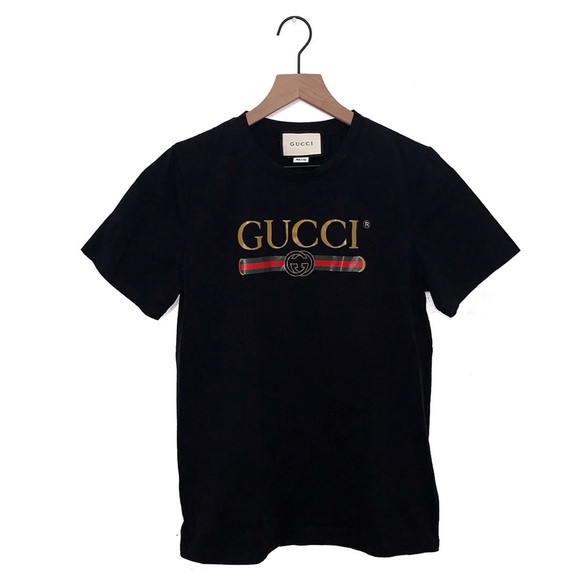 Gucci Tops - Gucci logo shirt black large brand new without tag